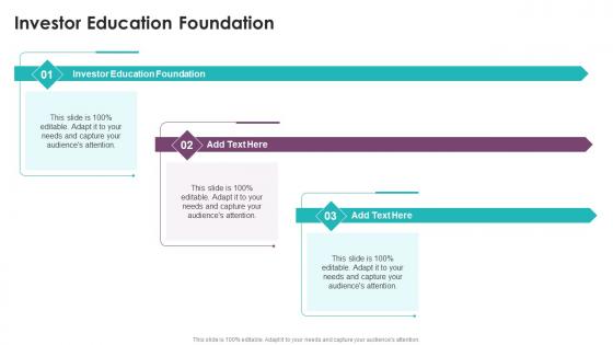 Investor Education Foundation In Powerpoint And Google Slides Cpb