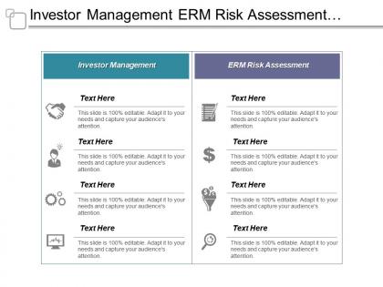 Investor management erm risk assessment investment bank recruiting cpb