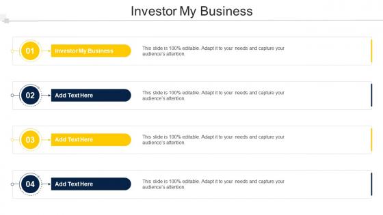 Investor My Business In Powerpoint And Google Slides Cpb