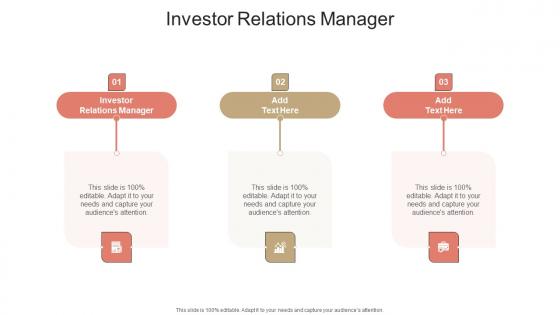 Investor Relations Manager In Powerpoint And Google Slides Cpb