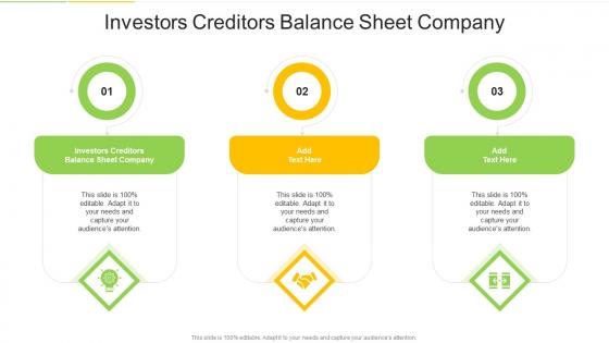 Investors Creditors Balance Sheet Company In Powerpoint And Google Slides Cpb