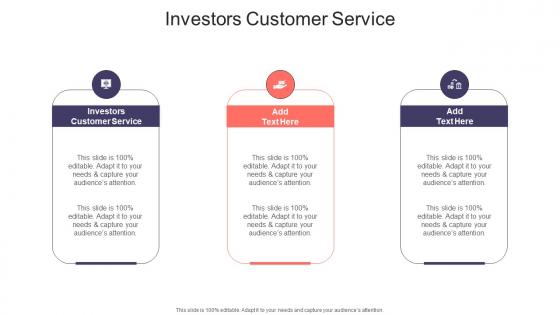 Investors Customer Service In Powerpoint And Google Slides Cpb