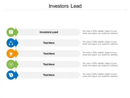 Investors lead ppt powerpoint presentation gallery demonstration cpb