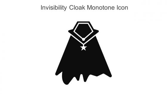 Invisibility Cloak Monotone Icon In Powerpoint Pptx Png And Editable Eps Format