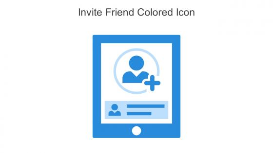 Invite Friend Colored Icon In Powerpoint Pptx Png And Editable Eps Format