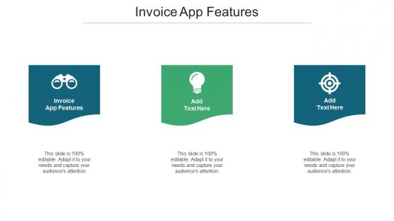 Invoice App Features Ppt Powerpoint Presentation Styles Examples Cpb