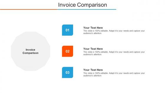 Invoice Comparison Ppt Powerpoint Presentation Layouts Cpb