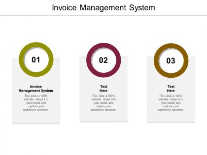 Invoice management system ppt powerpoint presentation gallery tips cpb