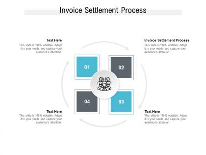 Invoice settlement process ppt powerpoint presentation pictures master slide cpb