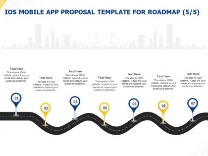 Ios mobile app proposal template for roadmap ppt powerpoint presentation designs