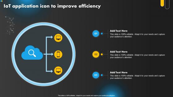IoT Application Icon To Improve Efficiency