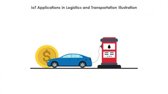 IoT Applications In Logistics And Transportation Illustration