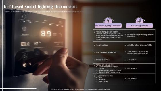 IOT Based Smart Lighting Thermostats