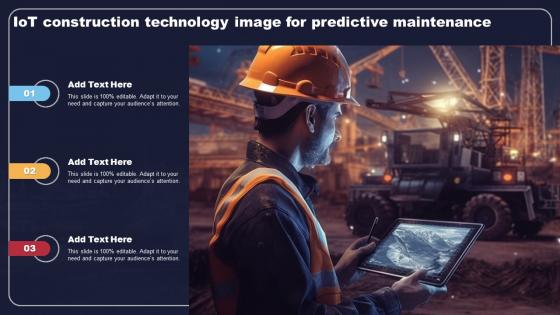 IoT Construction Technology Image For Predictive Maintenance