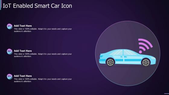 IOT Enabled Smart Car Icon