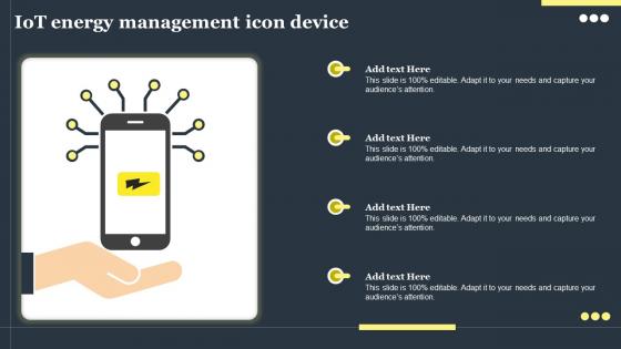 IOT Energy Management Icon Device