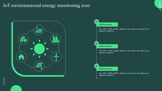 IOT Environmental Energy Monitoring Icon