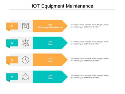 Iot equipment maintenance ppt powerpoint presentation model example topics cpb