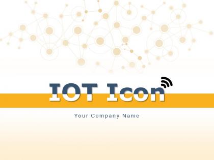 IOT Icon Connected Connections Various Devices Light Bulb