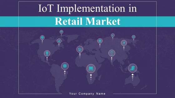 IoT Implementation In Retail Market Powerpoint Presentation Slides