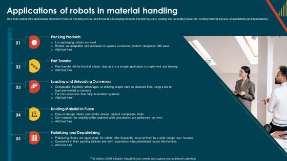 IoT In Manufacturing IT Applications Of Robots In Material Handling