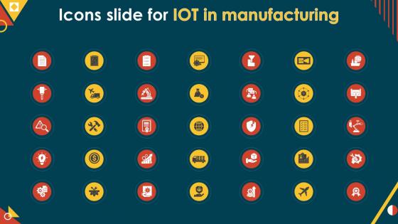 IoT In Manufacturing IT Icons Slide Ppt Powerpoint Presentation Diagram Templates
