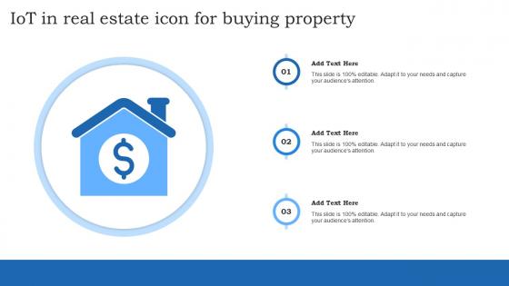 IoT In Real Estate Icon For Buying Property