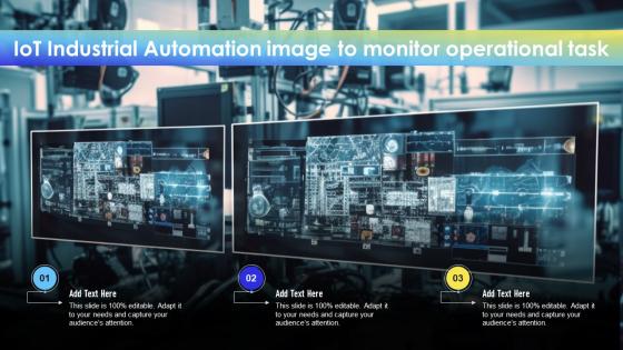 IoT Industrial Automation Image To Monitor Operational Task