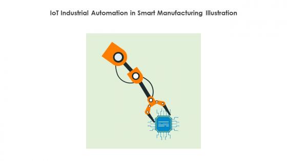 IoT Industrial Automation In Smart Manufacturing Illustration