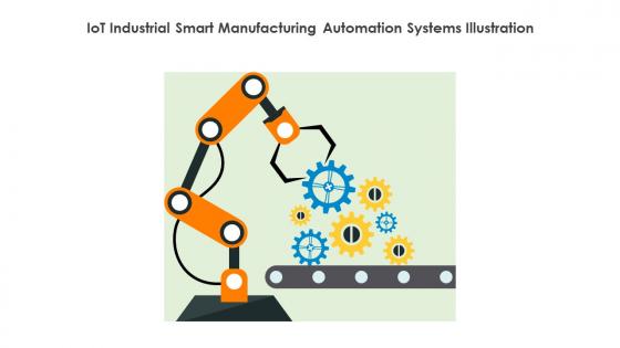 IoT Industrial Smart Manufacturing Automation Systems Illustration