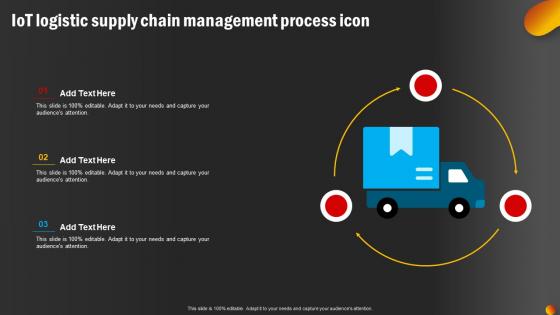 IoT Logistic Supply Chain Management Process Icon