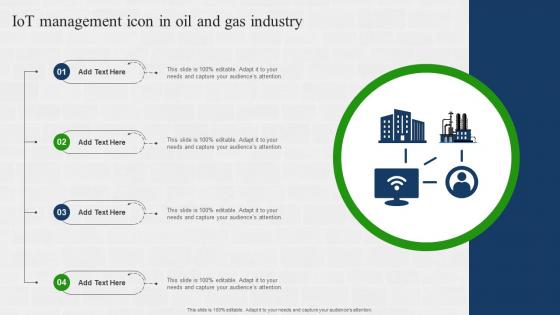 IOT Management Icon In Oil And Gas Industry