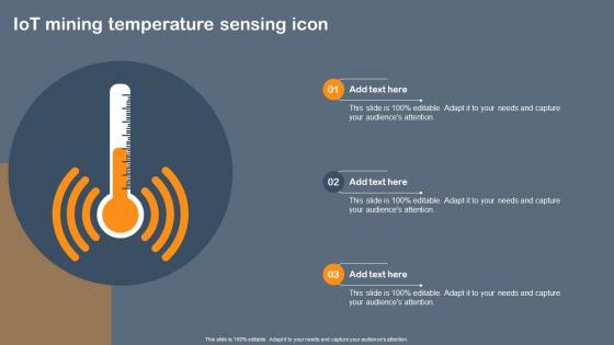 IoT Mining Temperature Sensing Icon
