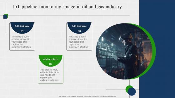 IOT Pipeline Monitoring Image In Oil And Gas Industry
