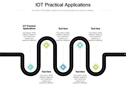 Iot practical applications ppt powerpoint presentation visual aids infographic template cpb