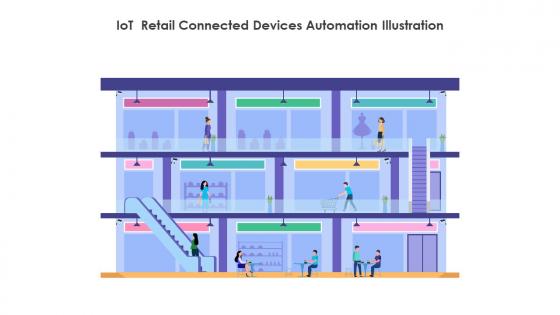 IoT Retail Connected Devices Automation Illustration
