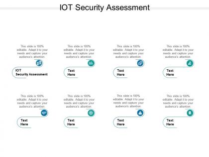 Iot security assessment ppt powerpoint presentation show information cpb