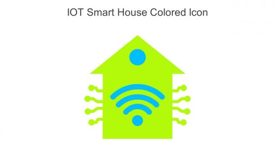 IOT Smart House Colored Icon In Powerpoint Pptx Png And Editable Eps Format