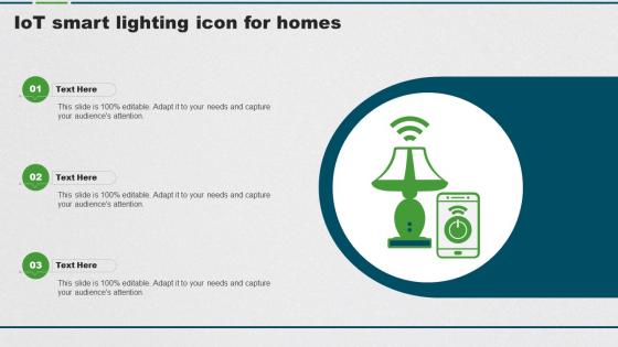 IoT Smart Lighting Icon For Homes