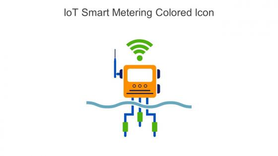 Iot Smart Metering Colored Icon In Powerpoint Pptx Png And Editable Eps Format