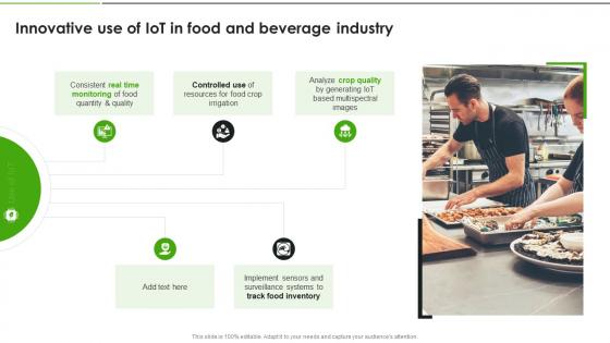 IoT Solutions For Transforming Food Innovative Use Of IoT In Food And Beverage Industry IoT SS