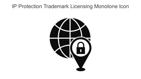 IP Protection Trademark Licensing Monotone Icon In Powerpoint Pptx Png And Editable Eps Format