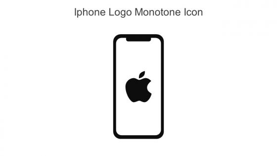 Iphone Logo Monotone Icon In Powerpoint Pptx Png And Editable Eps Format