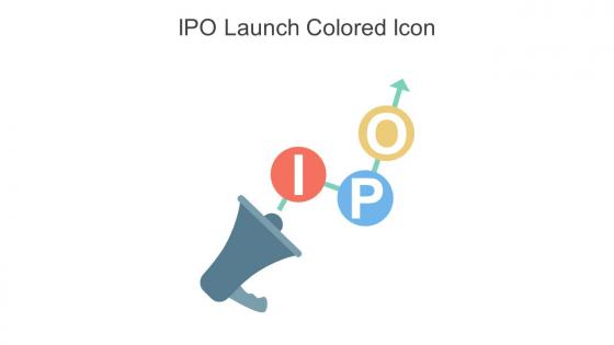 IPO Launch Colored Icon In Powerpoint Pptx Png And Editable Eps Format