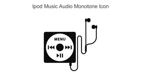 Ipod Music Audio Monotone Icon In Powerpoint Pptx Png And Editable Eps Format