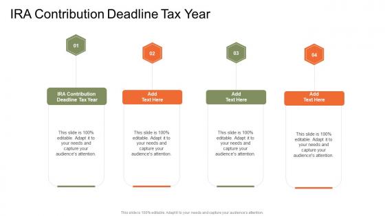 IRA Contribution Deadline Tax Year In Powerpoint And Google Slides Cpb