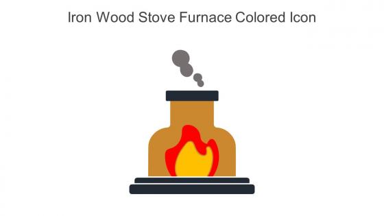 Iron Wood Stove Furnace Colored Icon In Powerpoint Pptx Png And Editable Eps Format