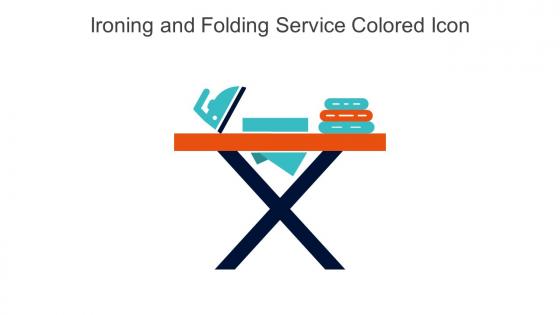 Ironing And Folding Service Colored Icon In Powerpoint Pptx Png And Editable Eps Format