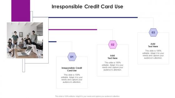 Irresponsible Credit Card Use In Powerpoint And Google Slides Cpb