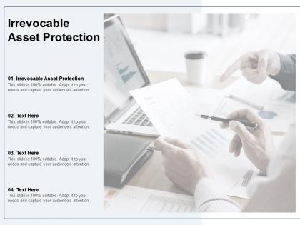 Irrevocable asset protection ppt powerpoint presentation gallery images cpb